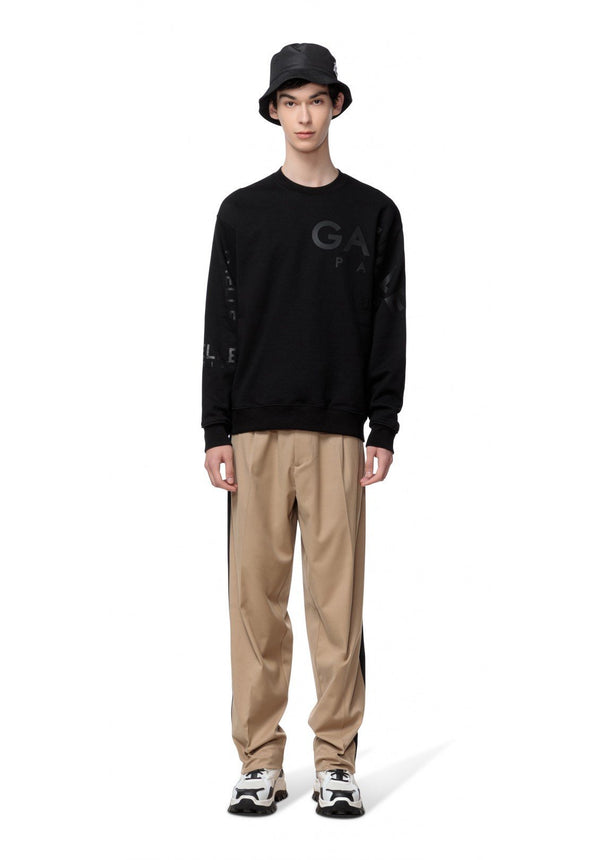 Felpa Uomo GBU4984 giro multistampa Nero GAELLE PARIS- Francavilla Moda